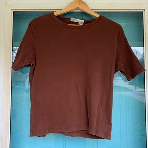 Vintage white stag sweater pocket tee